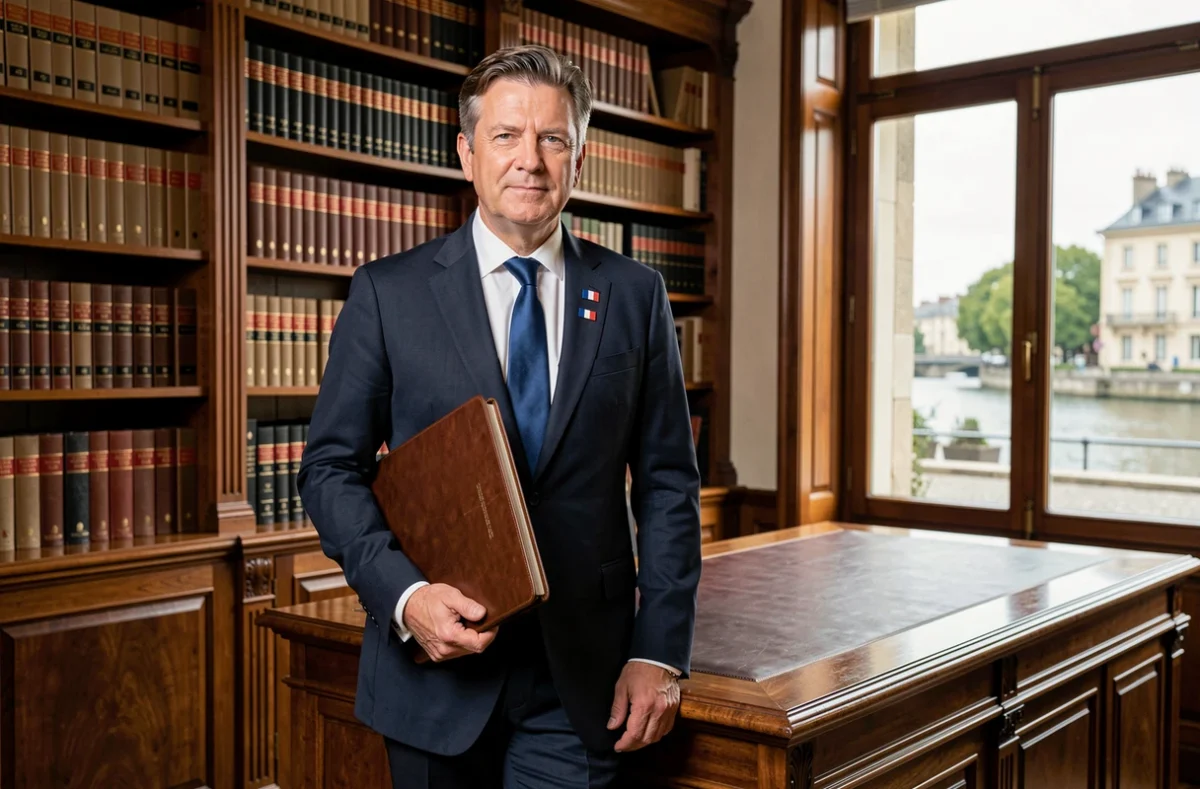 Avocat d'affaires associé du cabinet Imbert et Associés à Melun en costume sombre